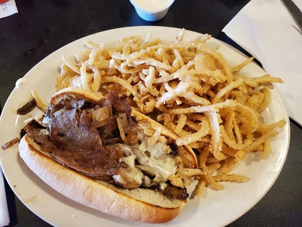 Philly Cheese w Onion Fries